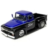 Kép 3/4 - Just Trucks 1956 Ford F-100 Pickup fekete/kék modell autó 1:24