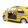 Kép 8/9 - Fiat 500 Taxi NYC 1965 sárga modell autó 1:18