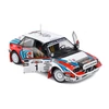 Kép 3/8 - Lancia Delta HF Integrale Safari Rally Kenya #1 Recalde/ Christie fehér/piros/kék 1991 modell autó 1:18