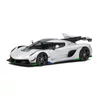 Kép 1/8 - Koenigsegg Jesko 2021 Pearl fehér modell autó 1:43