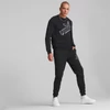 Kép 4/6 - Puma ESS Big logo férfi melegítőnadrág, fekete-fehér, 2022