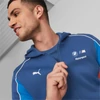 Kép 4/7 - Puma BMW M Motorsport férfi cipzáros kapucnis pulóver, kék-fehér-piros, 2023