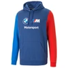 Kép 1/7 - Puma BMW M Motorsport ESS FT férfi kapucnis pulóver, kék-fehér-piros, 2023