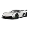 Kép 1/15 - Koenigsegg Jesko Crystal fehér 2019 modellautó 1:12