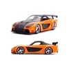 Kép 4/7 - Han'S Mazda RX-7 F&F narancssárga modell autó 1:32