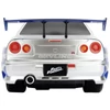 Kép 6/7 - Fast & Furious Brian's Nissan Skyline GT-R (BNR34) ezüst R/C távirányítós autó 1:16