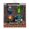 Kép 1/4 - Minecraft "Steve & Alex & Creeper & Warden" 6,3 cm fém figura szett