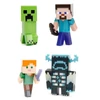 Kép 3/4 - Minecraft "Steve & Alex & Creeper & Warden" 6,3 cm fém figura szett