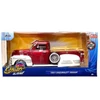 Kép 2/2 - Street Low 1951 Chevrolet Pickup piros/fehér modell autó 1:24