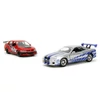 Kép 4/6 - Fast & Furious Legacy Series Pack Mitsubishi lancer Evolution IX & Brian's Nissan  Skyline GT-R (BNR34) modellautó 1:32