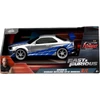 Kép 10/11 - Brian'S 2002 Nissan Skyline Gt-r F&F R/C ezüst távirányítós autó 1:24