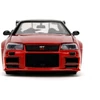 Kép 3/8 - Godzilla 2002 Nissan Skyline GT-R (R34) piros/fekete modellautó 1:24