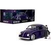 Kép 7/11 - Wednesday Addams & Volkswagen Beetle lila modellautó 1:24