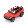 Kép 1/4 - 2022 Ford Bronco hátrahúzós autó piros 1:34