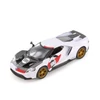 Kép 1/5 - 2017 Ford GT Heritage Edition fehér hátrahúzós autó 1:38