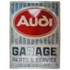 Kép 1/4 - Audi "Garage Parts & Service" dombornyomott fémplakát 30 x 40 cm "23349"