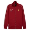 Kép 1/7 - Puma Ferrari Race Iconic T7 férfi cipzáros pulóver, intense piros-sárga, S24