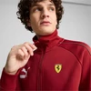 Kép 4/7 - Puma Ferrari Race Iconic T7 férfi cipzáros pulóver, intense piros-sárga, S24