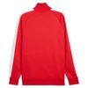 Kép 2/7 - Puma T7 Always On férfi cipzáros pulóver, piros-fehér, S25