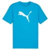 Kép 1/3 - Puma teamRISE logo férfi póló, speed kék-fehér, S25