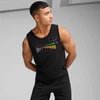 Kép 3/5 - Puma LOVE UNITED Tank férfi ujjatlan póló, fekete-színes logó, S25