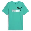 Kép 1/2 - Puma ESS 2 Color No.1 Logo junior gyerek póló, aquatic türkiz-fehér-fekete, S25