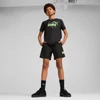 Kép 5/5 - Puma ESS logo LAB Summer junior gyerek póló, fekete-zöld-fehér, S25