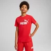 Kép 3/5 - Puma ESS logo LAB Summer junior gyerek póló, piros-fehér-fekete, S25