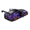 Kép 2/10 - Nissan Skyline GT-R (R35) W/Liberty Walk body kit 2.0 lila 2022 modell autó 1:18