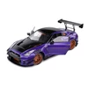 Kép 3/10 - Nissan Skyline GT-R (R35) W/Liberty Walk body kit 2.0 lila 2022 modell autó 1:18