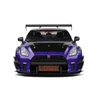 Kép 5/10 - Nissan Skyline GT-R (R35) W/Liberty Walk body kit 2.0 lila 2022 modell autó 1:18