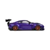 Kép 7/10 - Nissan Skyline GT-R (R35) W/Liberty Walk body kit 2.0 lila 2022 modell autó 1:18