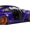 Kép 10/10 - Nissan Skyline GT-R (R35) W/Liberty Walk body kit 2.0 lila 2022 modell autó 1:18