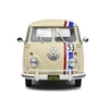 Kép 7/8 - Volkswagen T1 Pickup "Racer # 53" bézs 1950 modell autó 1:18