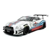 Kép 1/7 - Nissan GT-R R35 W Liberty Walk body kit 2.0 fehér 2024 modellautó 1:18