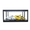 Kép 6/8 - Multi Functional Mirror Back/Mirror base Led Lighted fekete Vitrin (1X) 1:18 / (2X) 1:24