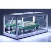 Kép 2/7 - Multi Functional Mirror Back/Mirror base Led Lighted fehér Vitrin (1X) 1:18 / (2X) 1:24