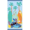 Kép 1/3 - Disney Lilo és Stitch, A csillagkutya Surf Paradise fürdőlepedő, strand törölköző 70x140cm (Fast Dry)