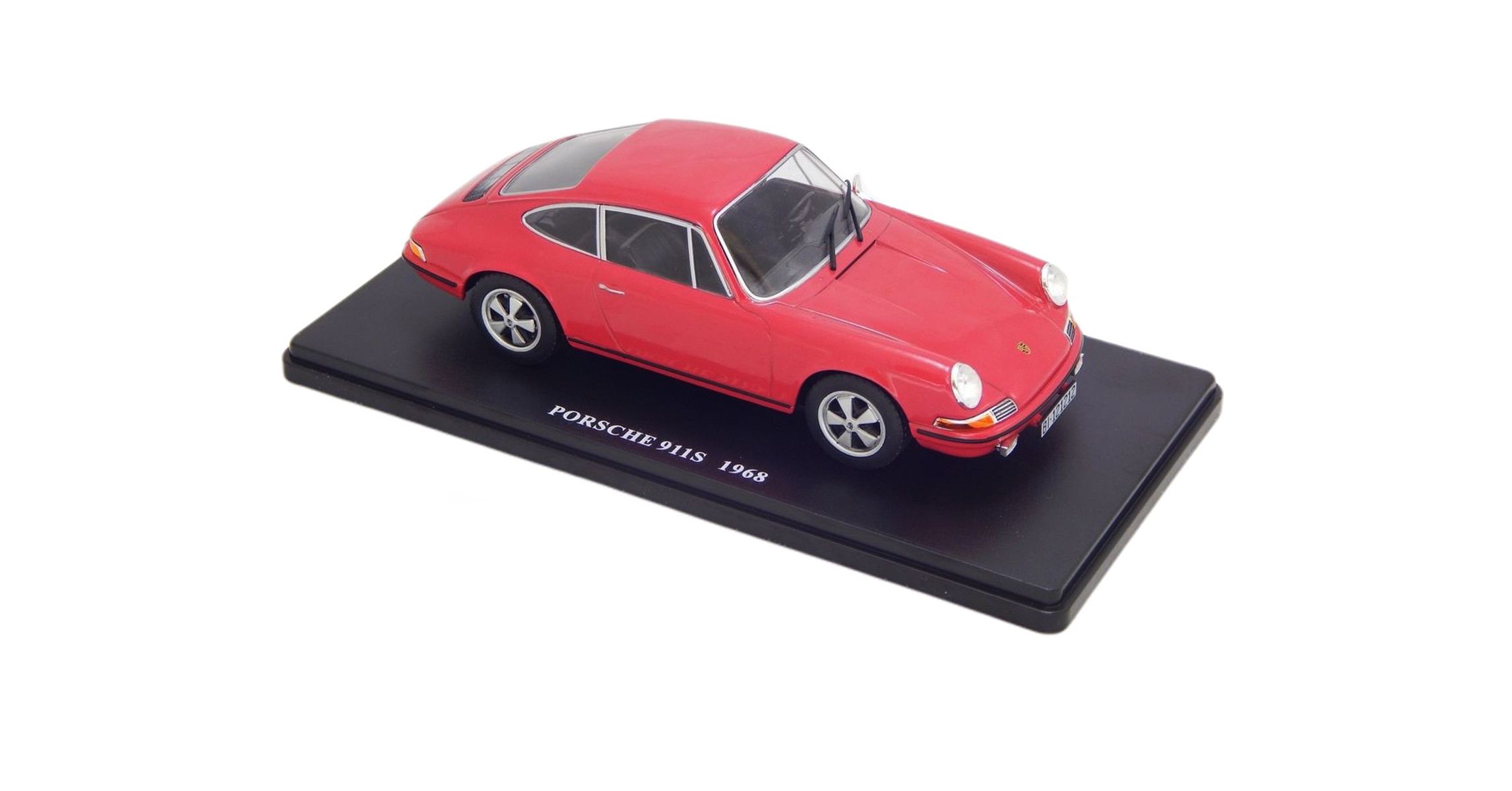 Porsche 911S 1968 Rouge - Miniature 1/24 - Voiture Classique - Neuve En Boîte
