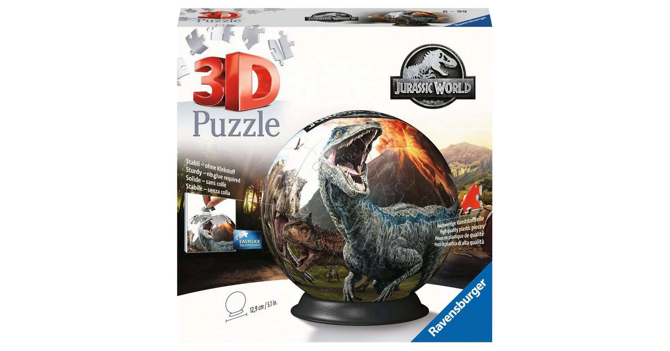 Jurassic World 3D, Ball 72 db-os puzzle 13 cm - Jurassic Park & World