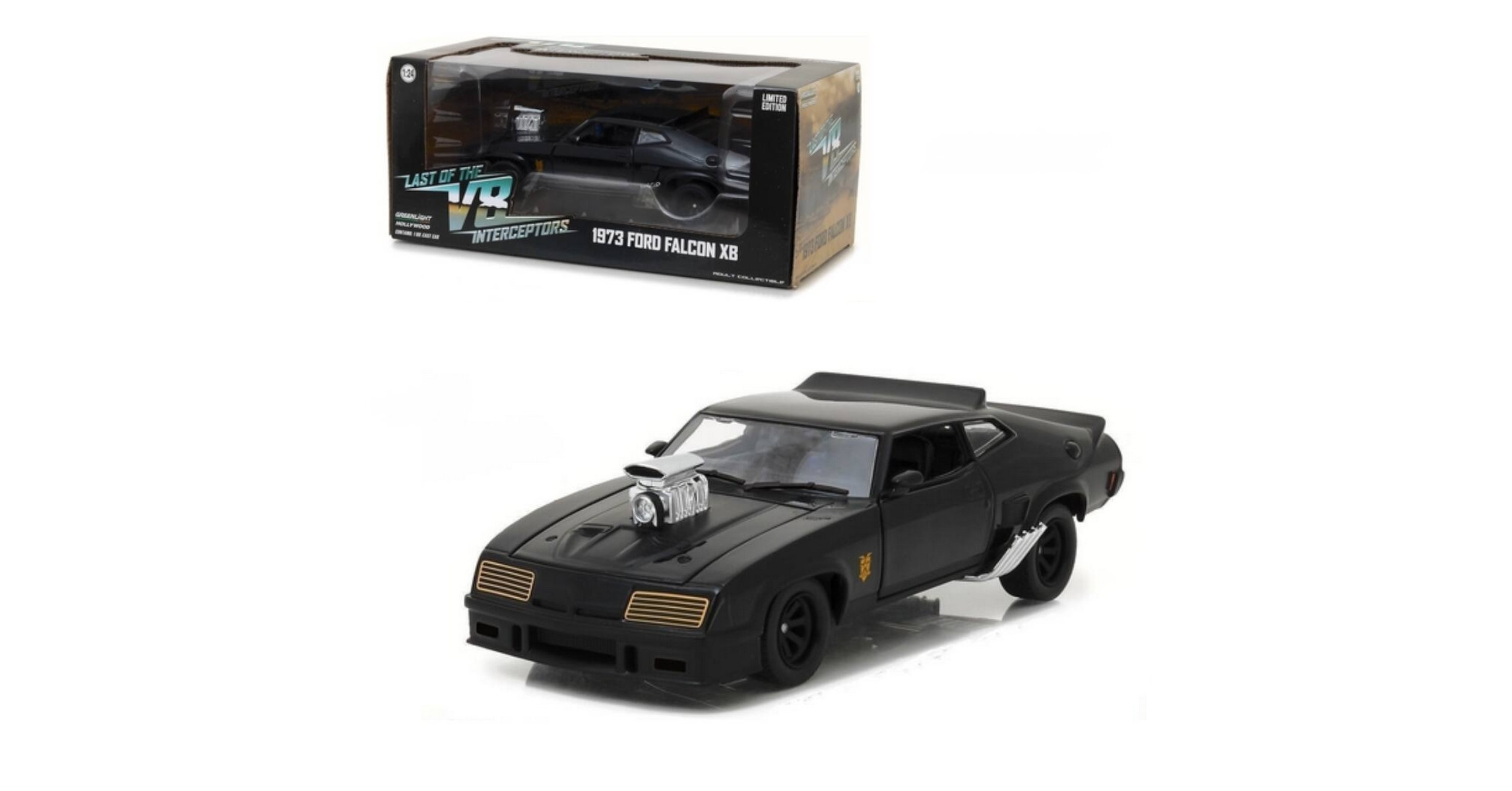 Voiture Miniature Mad Max FORD Falcon XB GT Coupé V8 Interceptors Version Sale 1973 En Mioetal Au 1 24