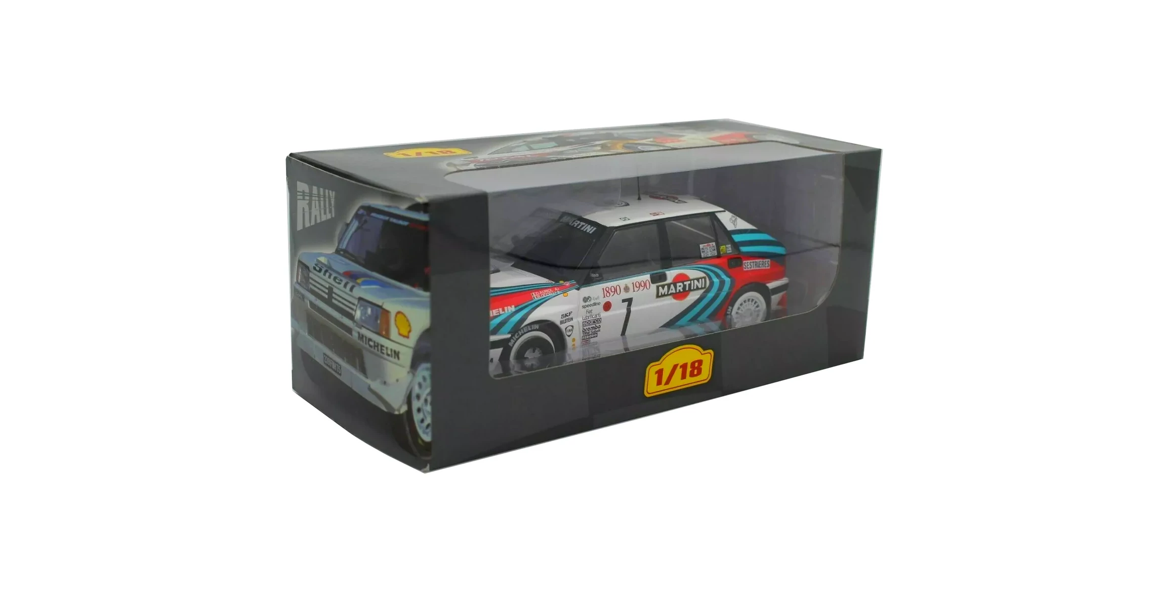 Miniature Auto BBR 1/18 Lancia Delta 16v - Auriol Rallye Monte-Carlo 1990 - Rare