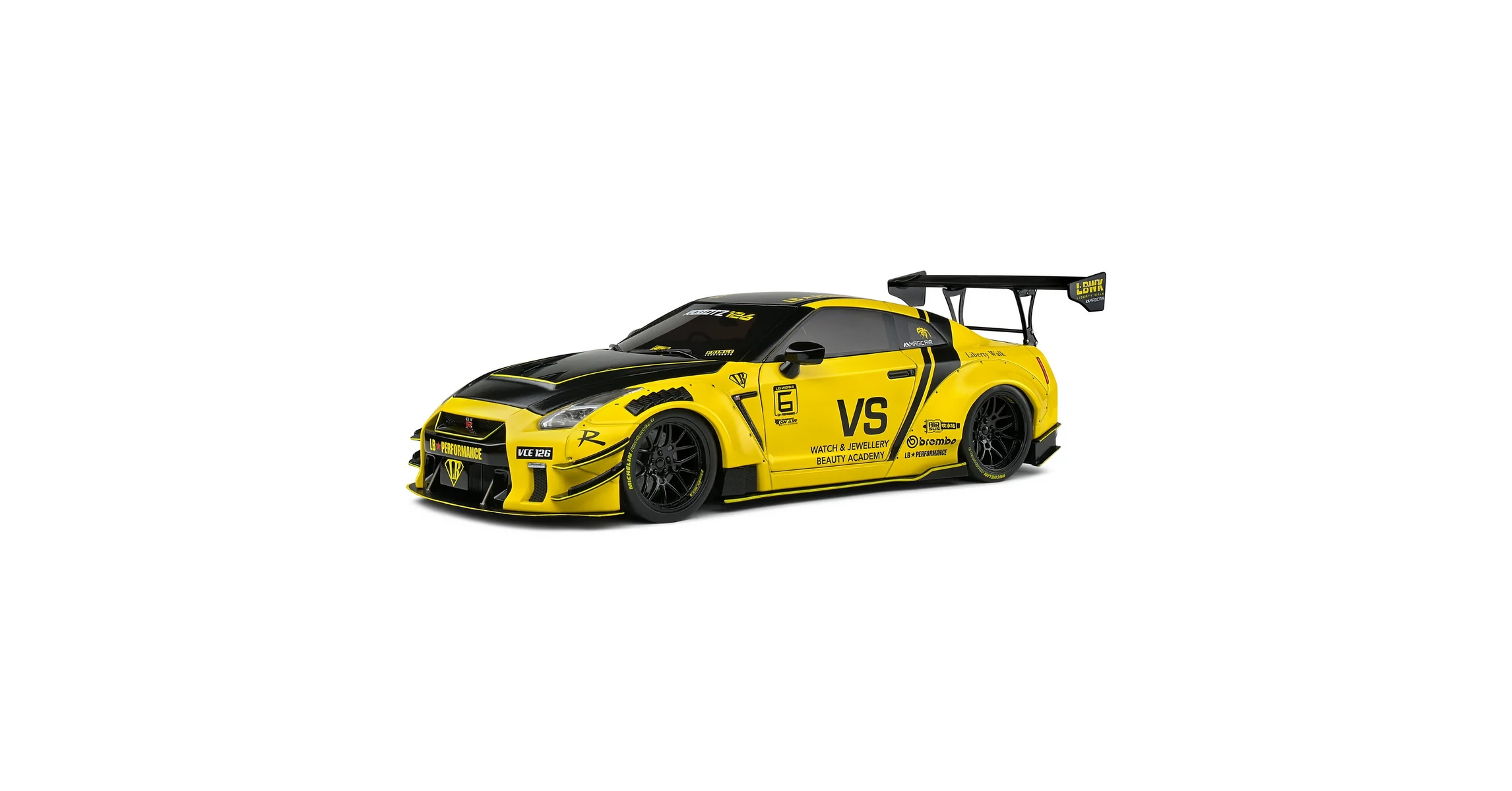 Nissan Skyline GT-R (R35) W/Liberty Walk body kit 2.0 sárga 2020 modell ...
