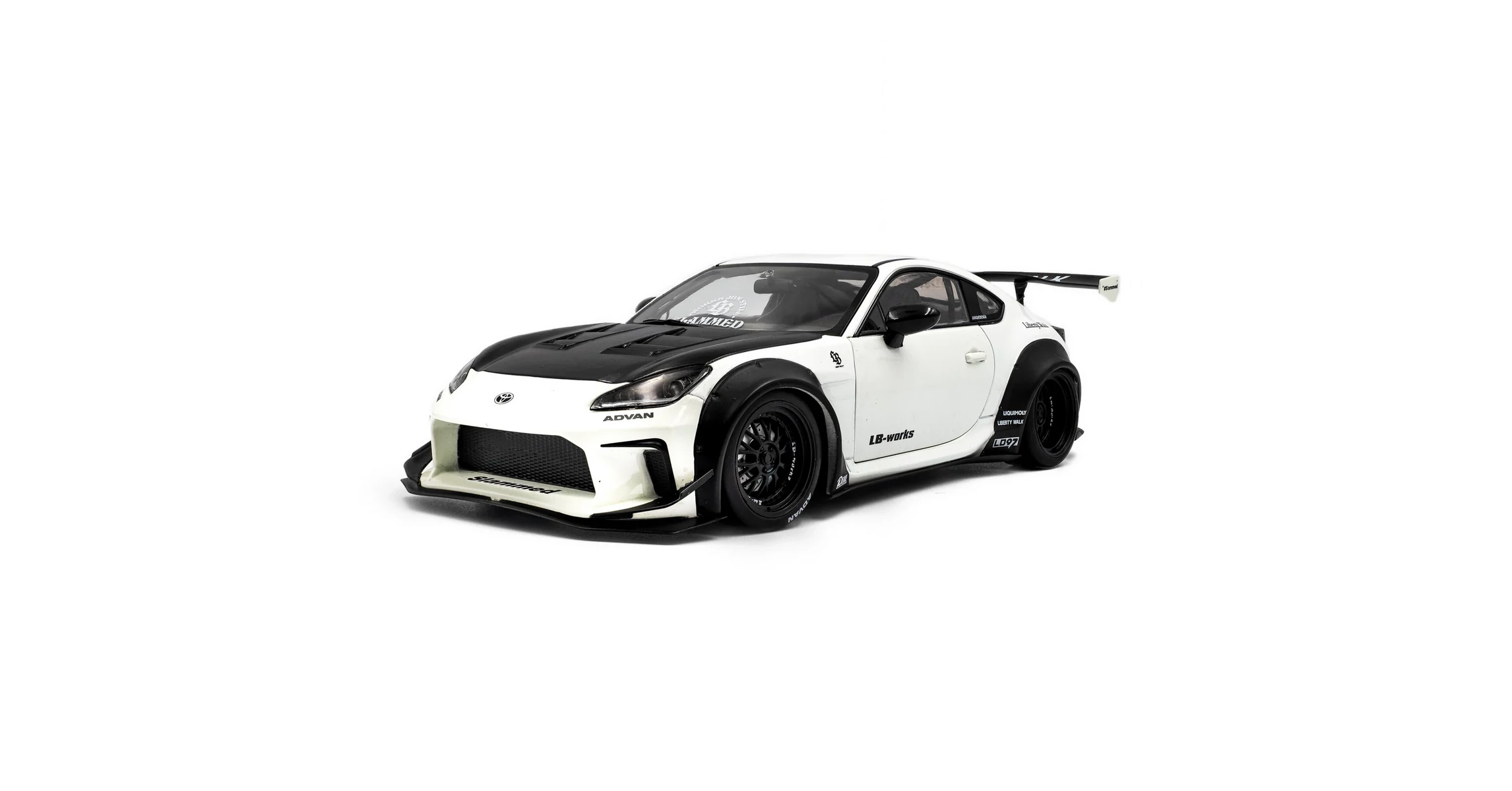 Toyota Gr86 LBWK Body Kit Pearl fehér 2024 modellautó 1:18 - Modell ...