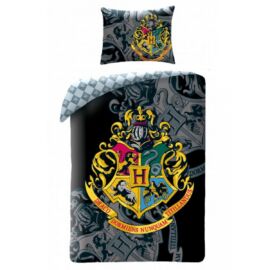 Harry Potter 'Roxforti házak címere' ágyneműhuzat szett 140 x 200 + 70 x 90 cm