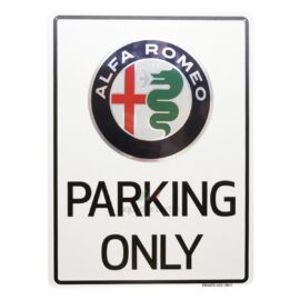 Alfa Romeo Parking Only tábla, Private use only 29,7 x 40 cm
