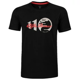 Alfa Romeo 110 anniversary Classy logo férfi póló, fekete