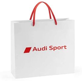 Audi Sport papírtáska "fehér-piros" 31x10x25 cm
