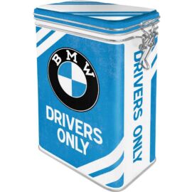BMW fémdoboz csatos,aromazárós "Drivers only"