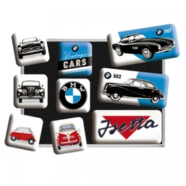 Bmw mágnes-szett "Vintage Cars" 9 x 7 cm